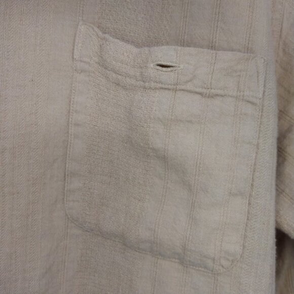 Ron Chereskin Men's Shirt XXL* Beige Linen/Rayon Short Sleeve Button Up Casual - Picture 7 of 12